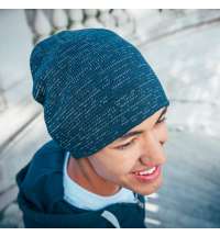 Шапка вязаная SHINE светоотражающая из материала rPET/рециклированного полиэстера