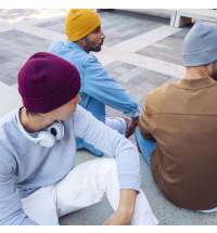 Шапка с отворотом NELSON из органического хлопка