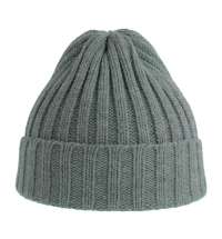 Шапка вязаная SHORE с отворотом из материала rPET/рециклированного полиэстера