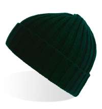 Шапка вязаная SHORE с отворотом из материала rPET/рециклированного полиэстера