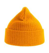 Шапка вязаная RIO с отворотом из материала rPET/рециклированного полиэстера