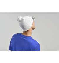 Шапка вязаная  двойная Wind-S с помпоном