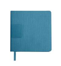 Ежедневник недатированный Scotty, А5-,  бирюзовый, кремовый блок, без обреза