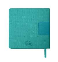 Ежедневник недатированный Scotty, А5-,  бирюзовый, кремовый блок, без обреза