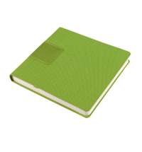 Ежедневник недатированный Scotty, А5-,  зеленое яблоко, кремовый блок, без обреза