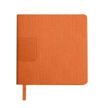 Ежедневник недатированный Scotty, А5-,  оранжевый, кремовый блок, без обреза
