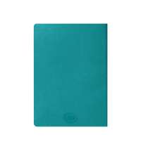 Ежедневник недатированный Tony, А5, бирюзовый, кремовый блок в линейку