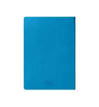 Ежедневник недатированный Tony, А5, лазурный, кремовый блок в линейку