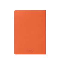 Ежедневник недатированный Tony, А5, оранжевый, кремовый блок в линейку