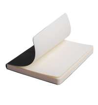 Ежедневник недатированный Tony, А5, черный, кремовый блок в линейку