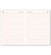 Ежедневник недатированный Shady, А5,  бежевый, кремовый блок в линейку, светло-коричневый обрез