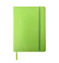 Ежедневник недатированный Shady, А5,  зеленое яблоко, кремовый блок в линейку, зеленый обрез
