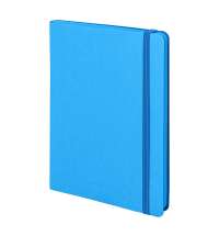 Ежедневник недатированный Shady, А5,  лазурный, кремовый блок в линейку, синий обрез