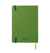 Ежедневник недатированный Shady, А5,  лаймовый, кремовый блок в линейку, зеленый обрез
