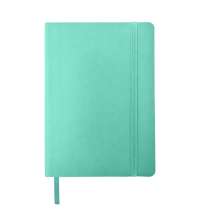 Ежедневник недатированный Shady, А5,  мятный, кремовый блок в линейку, зеленый обрез