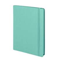 Ежедневник недатированный Shady, А5,  мятный, кремовый блок в линейку, зеленый обрез