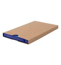 Ежедневник недатированный Shady, А5,  синий, кремовый блок в линейку, темно-синий обрез