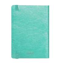 Ежедневник недатированный Boomer, А5,  бирюзовый, кремовый блок в линейку, без обреза