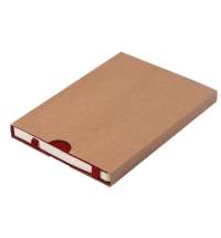 Ежедневник недатированный Boomer, А5,  бордовый, кремовый блок в линейку, без обреза