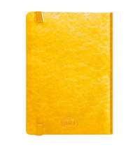 Ежедневник недатированный Boomer, А5,  желтый, кремовый блок в линейку, без обреза