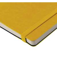 Ежедневник недатированный Boomer, А5,  желтый, кремовый блок в линейку, без обреза