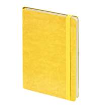 Ежедневник недатированный Boomer, А5,  желтый, кремовый блок в линейку, без обреза