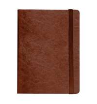 Ежедневник недатированный Boomer, А5,  коричневый, кремовый блок в линейку, без обреза