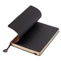 Ежедневник недатированный Boomer, А5,  коричневый, кремовый блок в линейку, без обреза