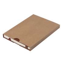 Ежедневник недатированный Boomer, А5,  коричневый, кремовый блок в линейку, без обреза