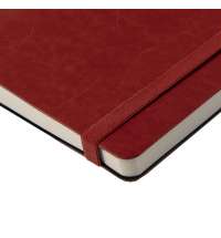 Ежедневник недатированный Boomer, А5,  красный, кремовый блок в линейку, без обреза