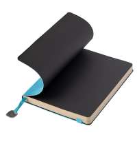 Ежедневник недатированный Boomer, А5,  лазурный, кремовый блок в линейку, без обреза