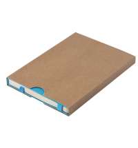 Ежедневник недатированный Boomer, А5,  лазурный, кремовый блок в линейку, без обреза