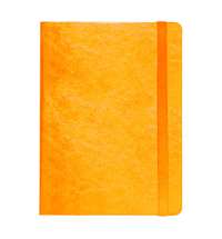 Ежедневник недатированный Boomer, А5,  оранжевый, кремовый блок в линейку, без обреза
