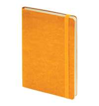 Ежедневник недатированный Boomer, А5,  оранжевый, кремовый блок в линейку, без обреза