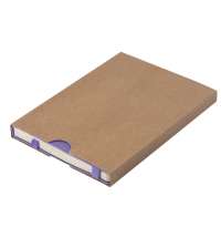 Ежедневник недатированный Boomer, А5,  сиреневый, кремовый блок в линейку, без обреза