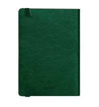 Ежедневник недатированный Boomer, А5,  темно-зеленый, кремовый блок в линейку, без обреза