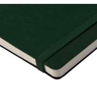 Ежедневник недатированный Boomer, А5,  темно-зеленый, кремовый блок в линейку, без обреза