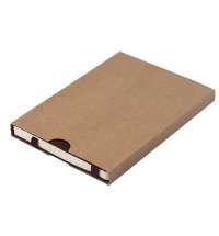 Ежедневник недатированный Boomer, А5,  темно-коричневый, кремовый блок в линейку, без обреза