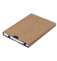 Ежедневник недатированный Boomer, А5,  темно-синий, кремовый блок в линейку, без обреза