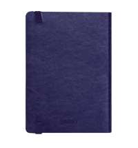 Ежедневник недатированный Boomer, А5,  фиолетовый, кремовый блок в линейку, без обреза