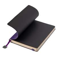 Ежедневник недатированный Boomer, А5,  фиолетовый, кремовый блок в линейку, без обреза