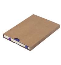 Ежедневник недатированный Boomer, А5,  фиолетовый, кремовый блок в линейку, без обреза