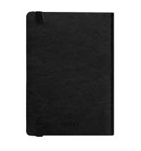 Ежедневник недатированный Boomer, А5,  черный, кремовый блок в линейку, без обреза