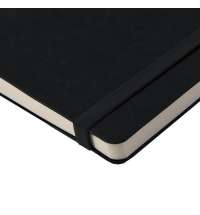 Ежедневник недатированный Boomer, А5,  черный, кремовый блок в линейку, без обреза