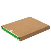 Ежедневник недатированный Stellar, А5, белый, кремовый блок  в линейку, с зеленым обрезом