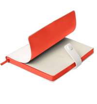 Ежедневник недатированный Stellar, А5, белый, кремовый блок  в линейку, с красным обрезом