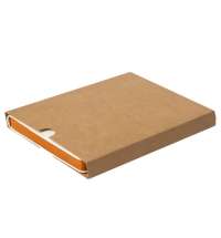 Ежедневник недатированный Stellar, А5, белый, кремовый блок  в линейку, с оранжевым обрезом