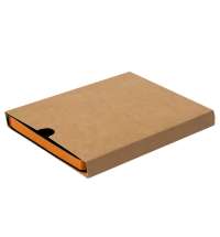 Ежедневник недатированный Stellar, А5, черный, кремовый блок  в линейку, с оранжевым обрезом