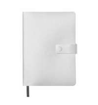 Ежедневник недатированный Stellar, А5, белый, кремовый блок  в линейку, с серым обрезом