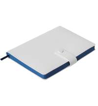 Ежедневник недатированный Stellar, А5, белый, кремовый блок  в линейку, с темно-синим обрезом